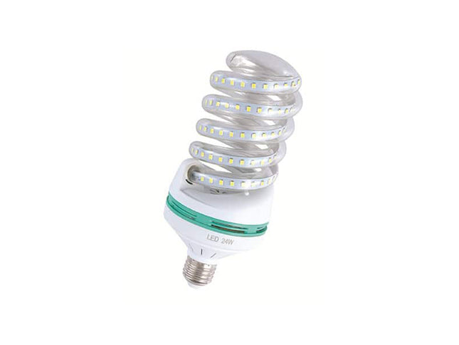 Bec leduri spiralat 5W E27 alb cald