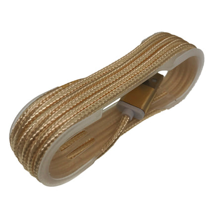 Cablu microusb textil auriu