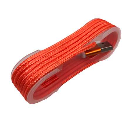 Cablu microusb textil portocaliu