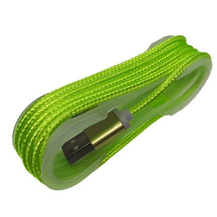 Cablu Iphone textil verde