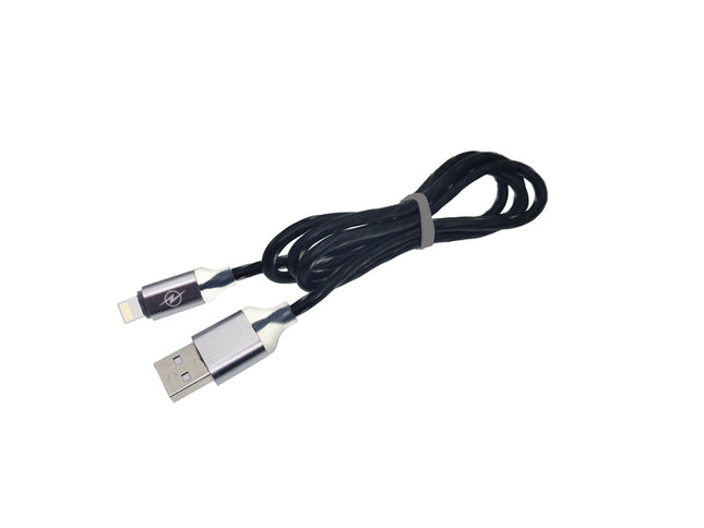 Cablu Iphone gros gumat negru