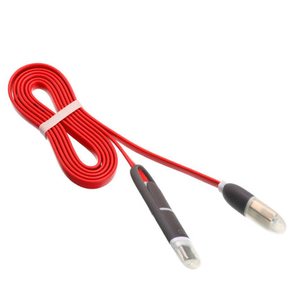 Cablu USB 2in1 microusb/Iphone cu capac rosu