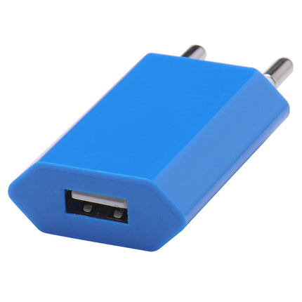 Incarcator retea mufa usb 1A albastru