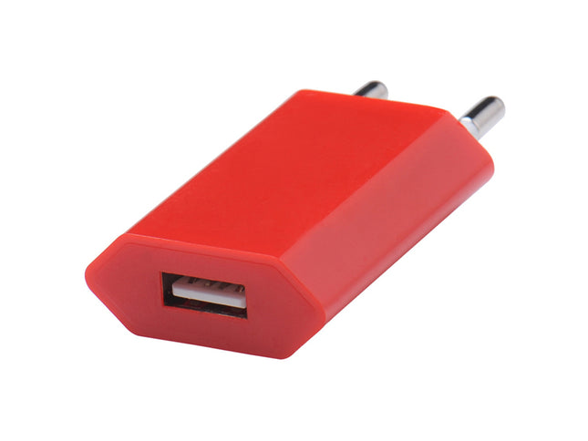 Incarcator retea mufa usb 1A rosu