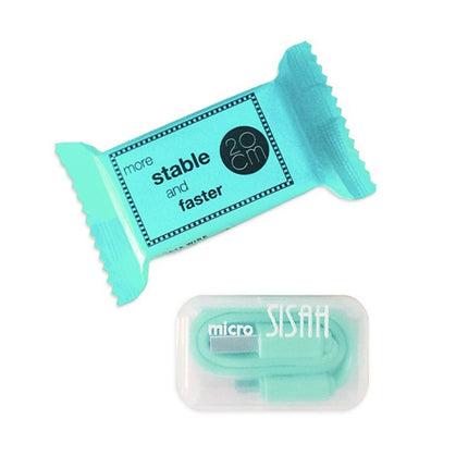 Cablu microusb 20cm verde