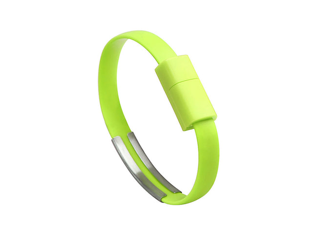 Cablu Iphone bratara 0.2m verde