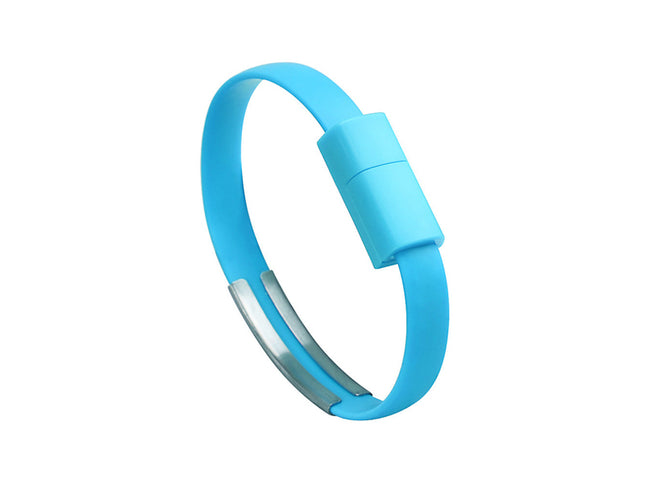 Cablu Iphone bratara 0.2m albastru