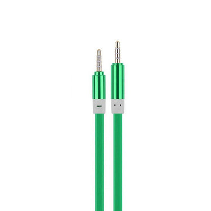 Cablu jack 3,5mm la jack 3,5mm silicon verde
