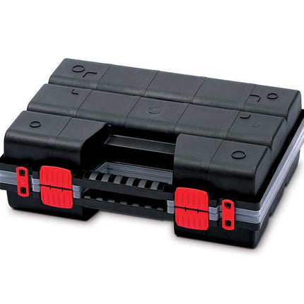 Organizator portabil dublu 2X19 compartimente 49X39X13 NOR20DUO
