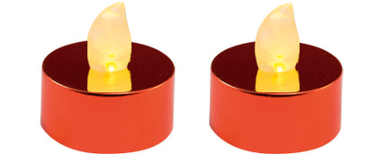 Set 2 candele rosii