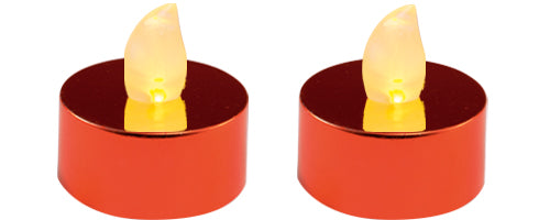 Set 2 candele rosii