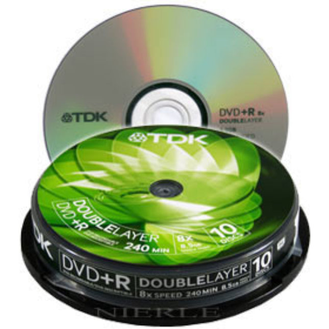 Set 10 DVD+R DoubleLayer HP 8.5Gb 8X