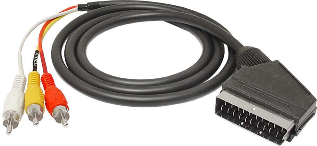 Cablu scart la 3RCA 1,5m