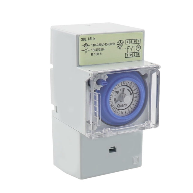 TEMPORIZATOR MECANIC 24h PE DIN 230V 16A 1X SPDT