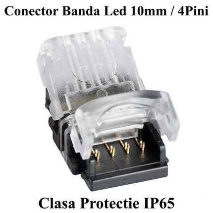 Conector banda led RGB 4 pini 10mm IP65
