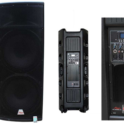 Incinta activa 2x15inch ABS USB/SD/FM/BT Alien