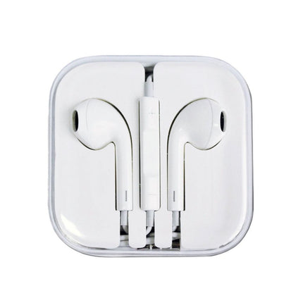Casti ureche cu bluetooth si microfon albe