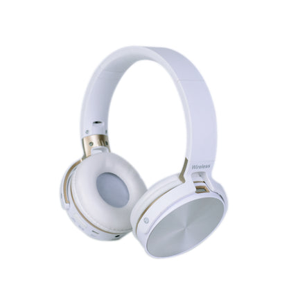 Casti fara fir cu mp3/bt/FM/mic albe