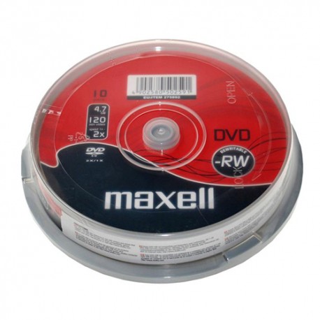 Set 10 DVD-RW Maxell 2X