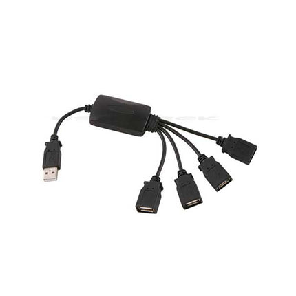Hub USB 4 porturi pe cablu