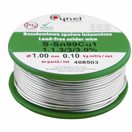 Fludor fara plumb 1mm 100gr Cynel