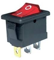 Intrerupator led mic rosu on/off