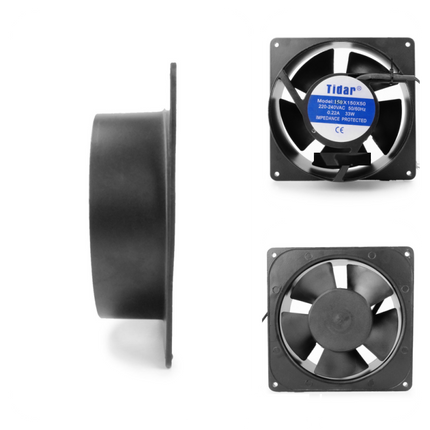 Ventilator racire 220V patrat-rotund pentru instalatii