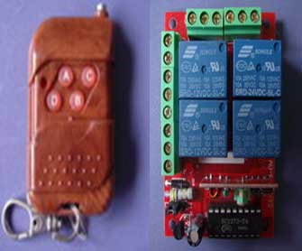 Telecomanda+receptor 4 canale automatizari tip1