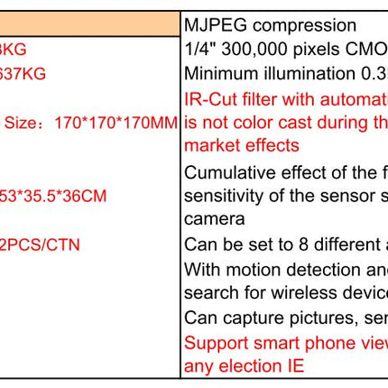 Camera supraveghere cu IP LY01A