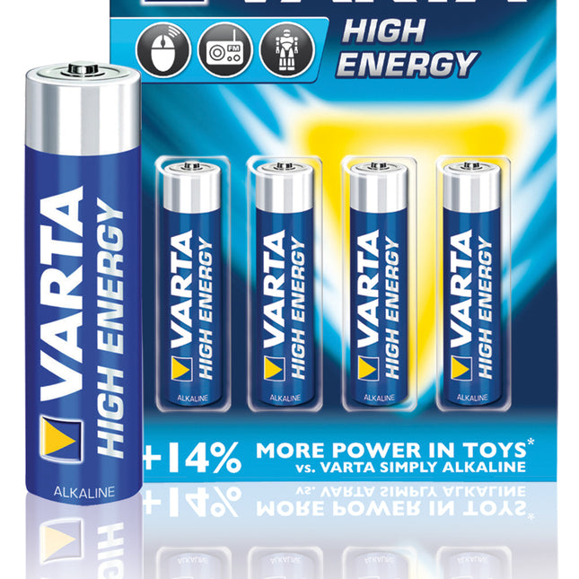 Set 4 baterii Varta High Energy Longlife Power R3