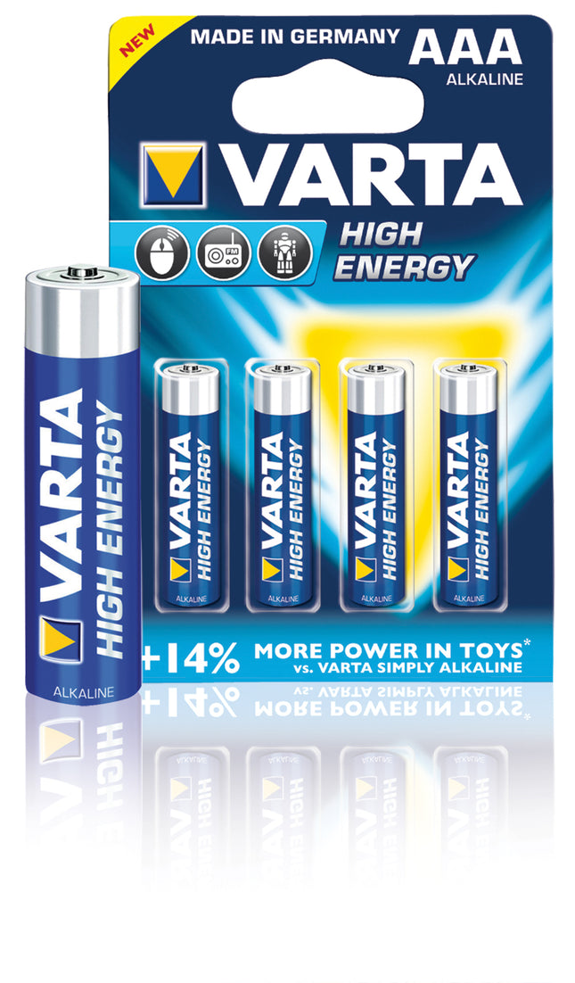 Set 4 baterii Varta High Energy Longlife Power R3