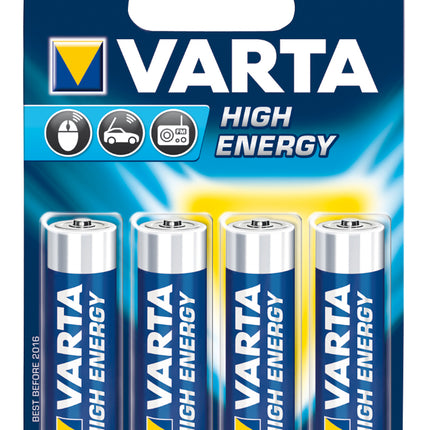 Set 4 baterii Varta High Energy Longlife Power R6