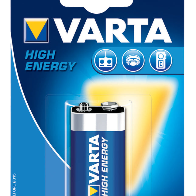 Baterie 9V Varta High Energy Longlife Power