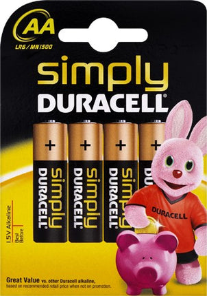 Set 4 baterii R6 Duracell Simply