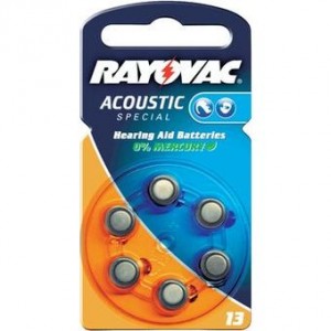 Set 6 baterii aparat auditiv Rayovac 13