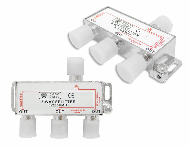 Spliter satelit 3 cai 5-2450MHz power pass