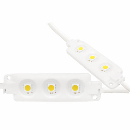 Modul 3 leduri SMD 5050 alb cald