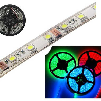 Rola leduri SMD 3mm albastru 5m 120led/m impermeabila