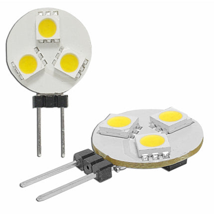 Bec 6 leduri SMD G4 12V alb rece