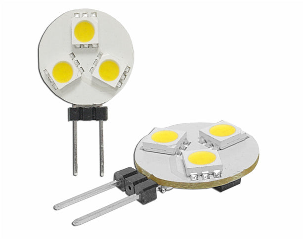 Bec 6 leduri SMD G4 12V alb rece