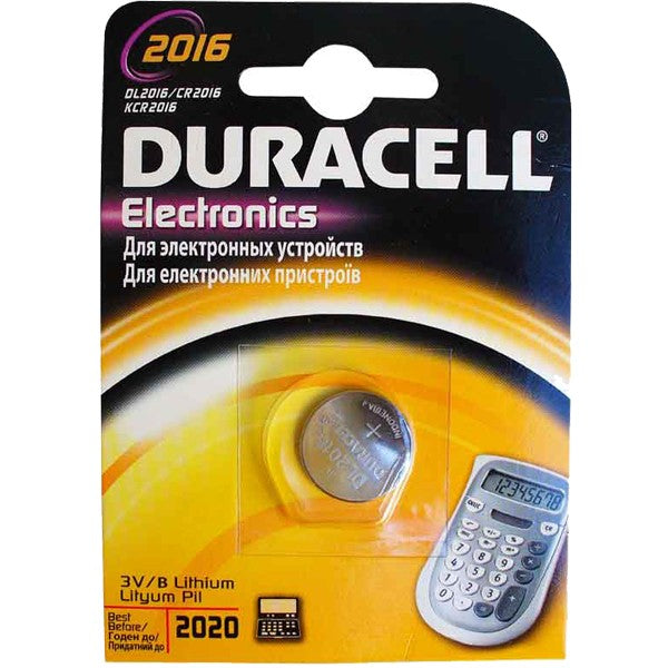 Baterie 3V CR2016 Duracell Lithium