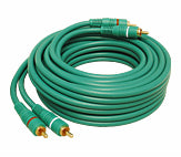 Cablu 2RCA la 2RCA 5m verde
