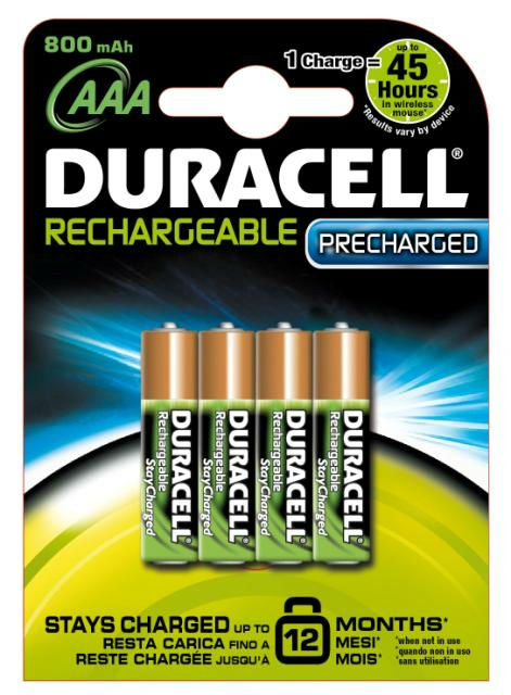 Set 4 acumulatori 900ma Duracell Stay Charged R3
