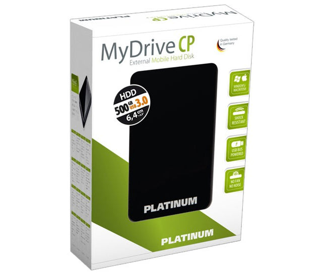 HDD extern 2,5inch 500Gb USB 3.0 Platinum negru