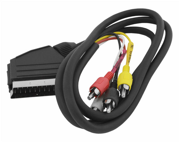 Cablu scart la 4 RCA 1,5m