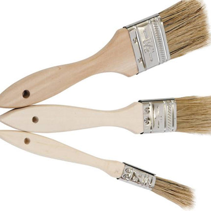 Pensula par natural maner din lemn de 1"