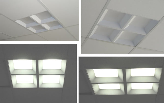 Corp iluminat 60x60cm leduri 28W
