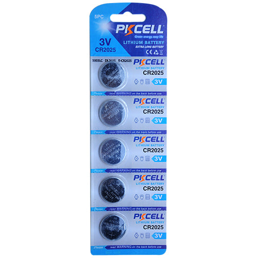 Baterii 3V CR2025 PKCELL set 5buc - Acumulatori R3