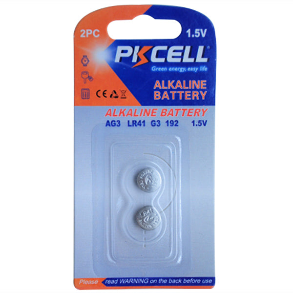 Baterie ceas AG3 alcalina PKCELL set 2buc