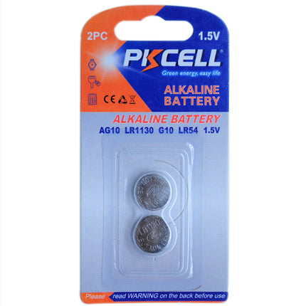 Baterie ceas AG10 alcalina PKCELL set 2buc